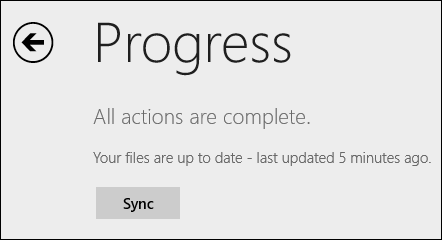 onedrive force sync of folder